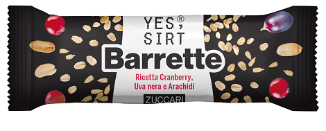 YES SIRT BARRETTE CRANBERRY UVA NERA ARACHIDI 25 G - Angeli Pharm