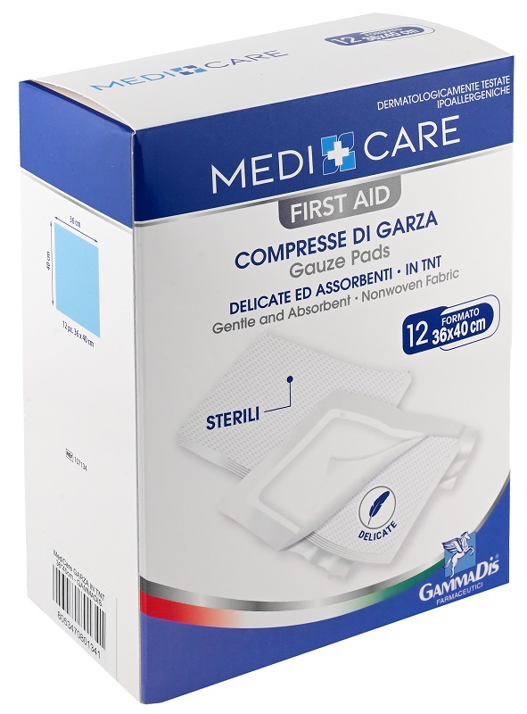 GARZA MEDICARE TNT 36X40 CM 12 PEZZI - Angeli Pharm