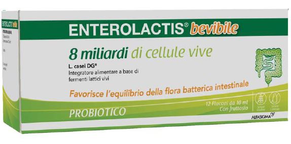 ENTEROLACTIS BEVIBILE 12 FLACONCINI X 10 ML - Angeli Pharm