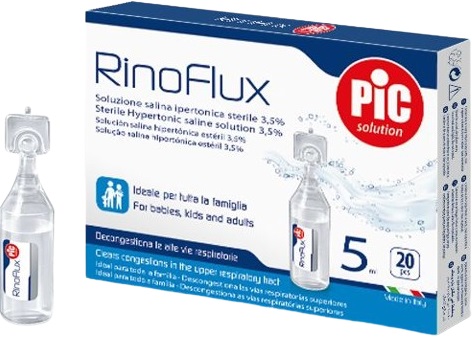 RINOFLUX SOLUZIONE IPERTONICA NASALE PIC 20 FIALE 5 ML - Angeli Pharm