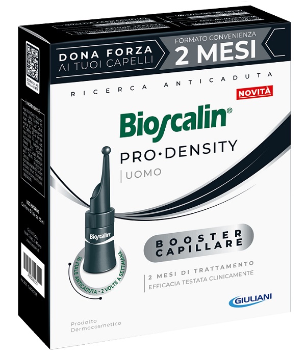 BIOSCALIN PRO DENSITY UOMO BOOSTER CAPILLARE 16 FIALE X 2,5ML - Angeli Pharm