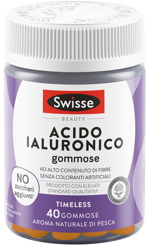 SWISSE ACIDO IALURONICO 40 GOMMOSE - Angeli Pharm