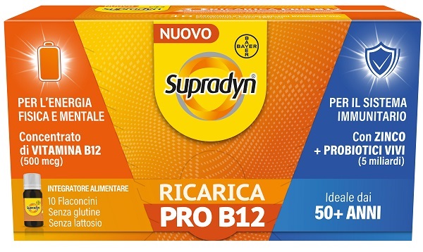 SUPRADYN RICARICA PRO B12 10 FLACONCINI - Angeli Pharm